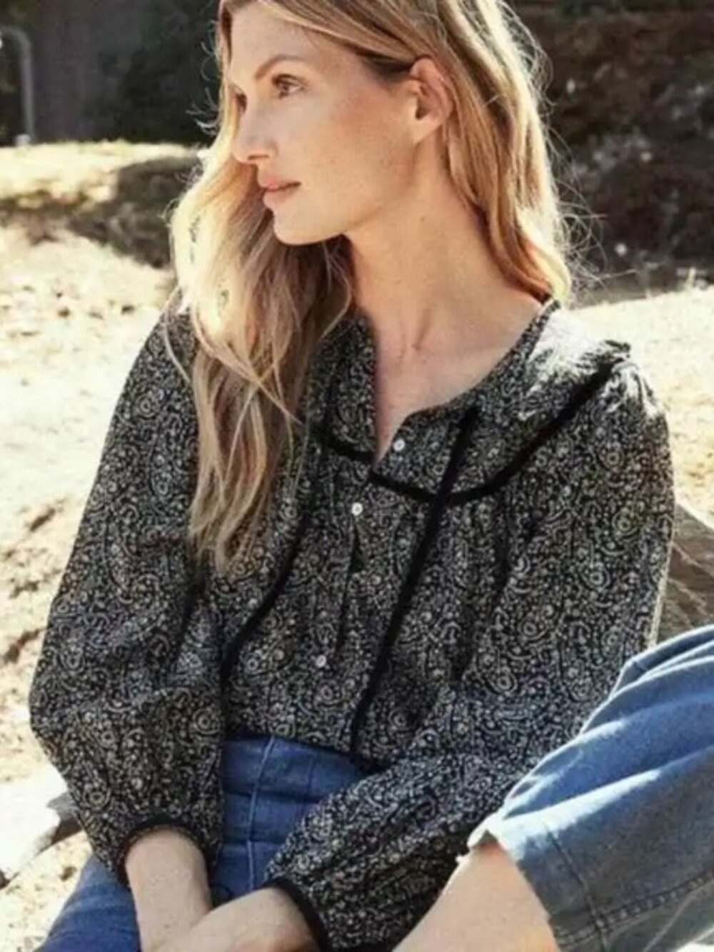 DÔEN York Top Prairie Paisley Size Small